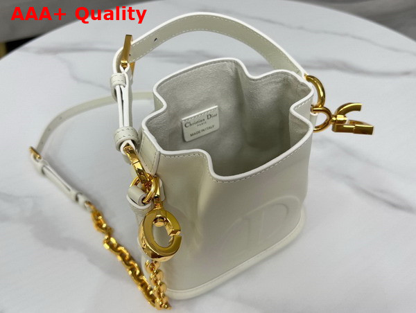 Dior Small Cest Dior Bag Latte CD Embossed Calfskin Replica