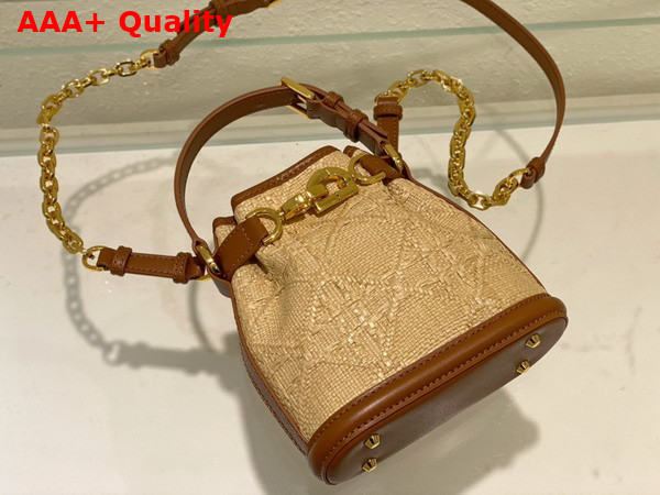 Dior Small Cest Dior Bag Natural Cannage Raffia Replica