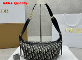Dior Small D Journey Bag Blue Dior Oblique Jacquard Replica