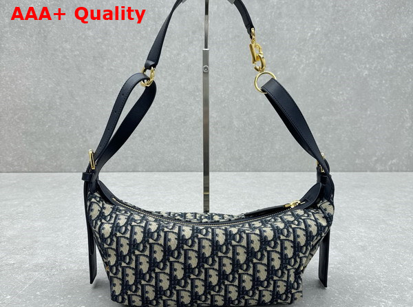 Dior Small D Journey Bag Blue Dior Oblique Jacquard Replica