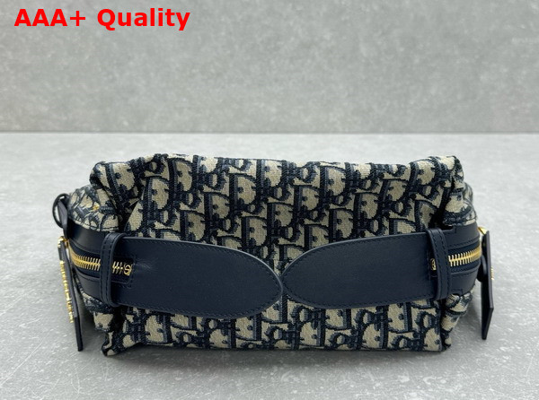 Dior Small D Journey Bag Blue Dior Oblique Jacquard Replica