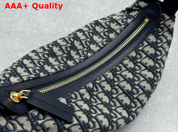 Dior Small D Journey Bag Blue Dior Oblique Jacquard Replica