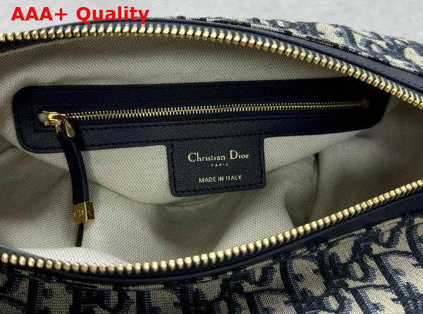 Dior Small D Journey Bag Blue Dior Oblique Jacquard Replica