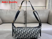 Dior Small D Journey Bag in Blue Dior Oblique Jacquard Replica