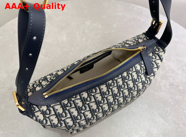 Dior Small D Journey Bag in Blue Dior Oblique Jacquard Replica
