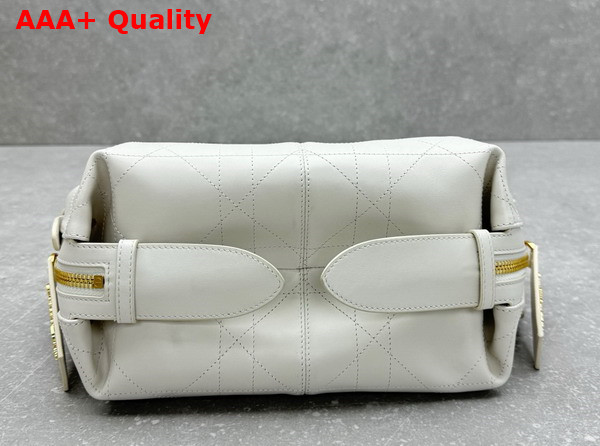 Dior Small D Journey Bag in Vintage Smooth Calfskin Latte Flat Macrocannage Replica
