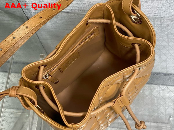 Dior Small D Motion Bag in Light Gold Tone Cannage Lambskin Replica