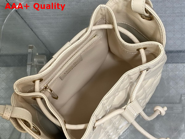 Dior Small D Motion Bag in Powder Beige Cannage Lambskin Replica