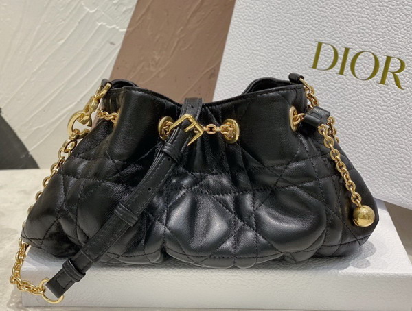 Dior Small Dior Ammi Bag Black Supple Macrocannage Lambskin Replica