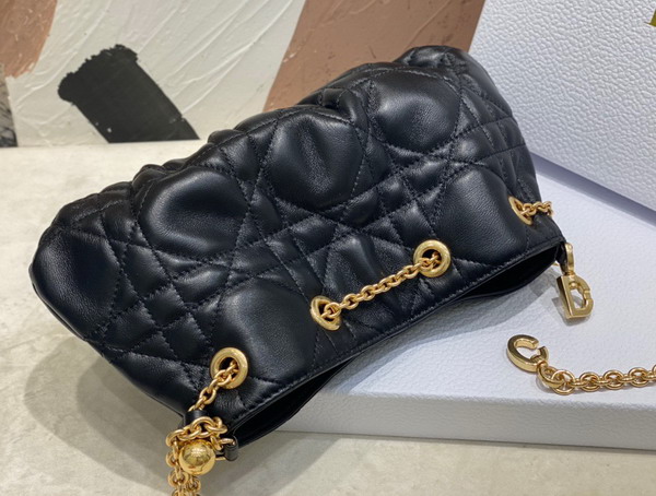 Dior Small Dior Ammi Bag Black Supple Macrocannage Lambskin Replica