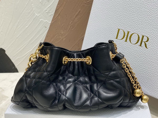 Dior Small Dior Ammi Bag Black Supple Macrocannage Lambskin Replica