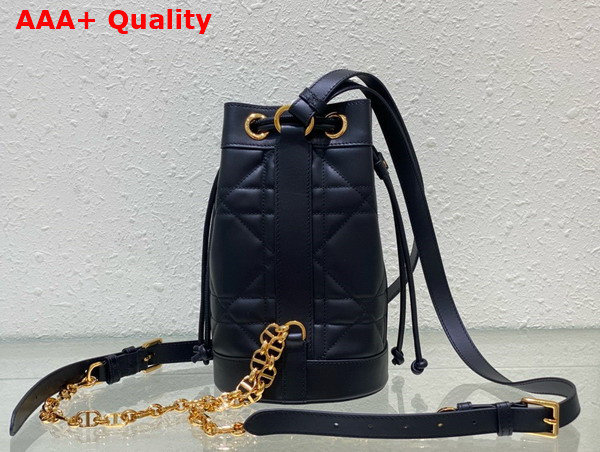 Dior Small Dior Backpack Black Supple Maxicannage Calfskin Replica