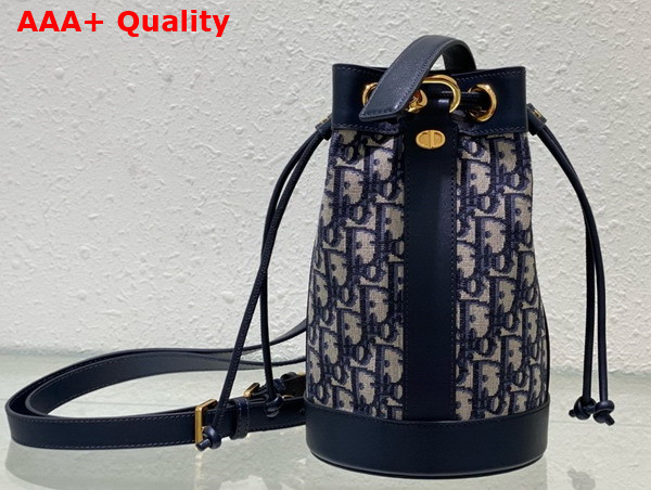 Dior Small Dior Backpack Blue Dior Oblique Jacquard Replica