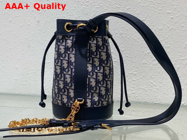 Dior Small Dior Backpack Blue Dior Oblique Jacquard Replica