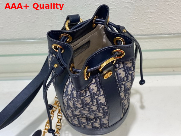 Dior Small Dior Backpack Blue Dior Oblique Jacquard Replica