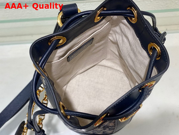 Dior Small Dior Backpack Blue Dior Oblique Jacquard Replica