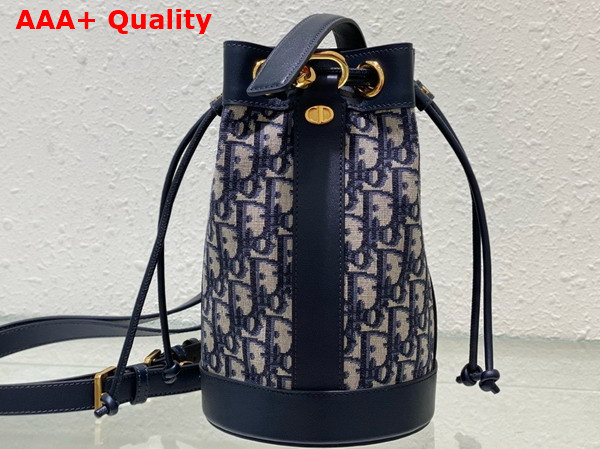 Dior Small Dior Backpack Blue Dior Oblique Jacquard Replica