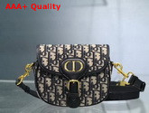 Dior Small Dior Bobby Bag Blue Dior Oblique Jacquard Canvas Replica
