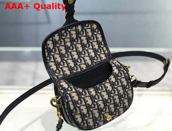 Dior Small Dior Bobby Bag Blue Dior Oblique Jacquard Canvas Replica
