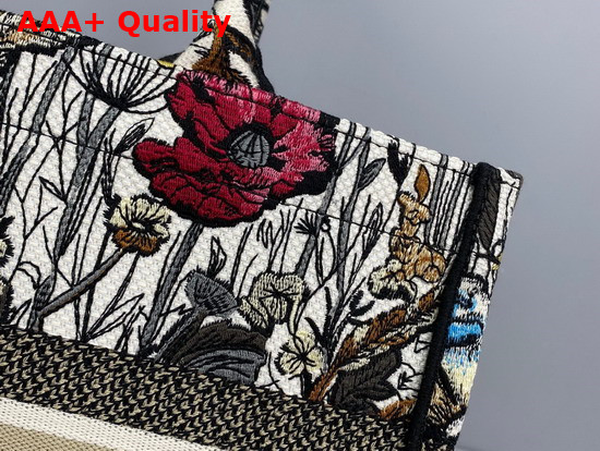 Dior Small Dior Book Tote Multicolor Mille Fleurs Embroidery Replica