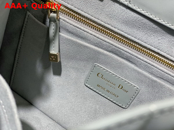 Dior Small Dior Book Tote Stone Grey Macrocannage Calfskin Replica