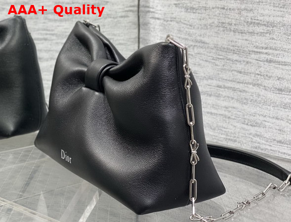 Dior Small Dior Bow Bag in Black Lambskin Replica