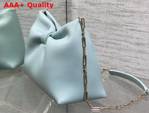 Dior Small Dior Bow Bag in Bleu Tourmaline Lambskin Replica