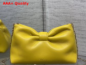 Dior Small Dior Bow Bag in Buttercup Lambskin Replica