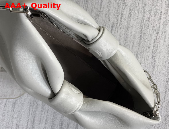 Dior Small Dior Bow Bag in Cloud Gray Lambskin Replica