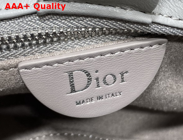 Dior Small Dior Bow Bag in Cloud Gray Lambskin Replica