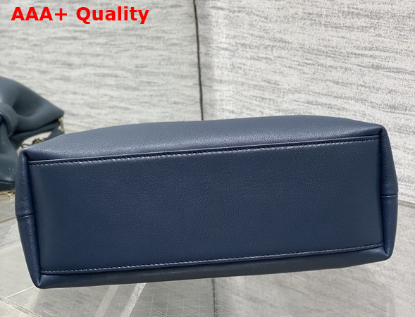 Dior Small Dior Bow Bag in Deep Ocean Blue Lambskin Replica