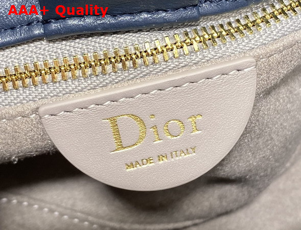 Dior Small Dior Bow Bag in Deep Ocean Blue Lambskin Replica