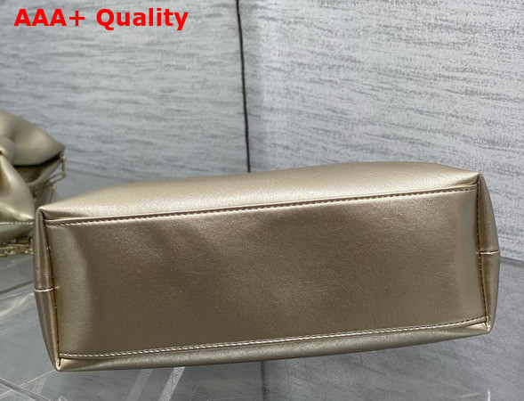 Dior Small Dior Bow Bag in Gold Lambskin Replica