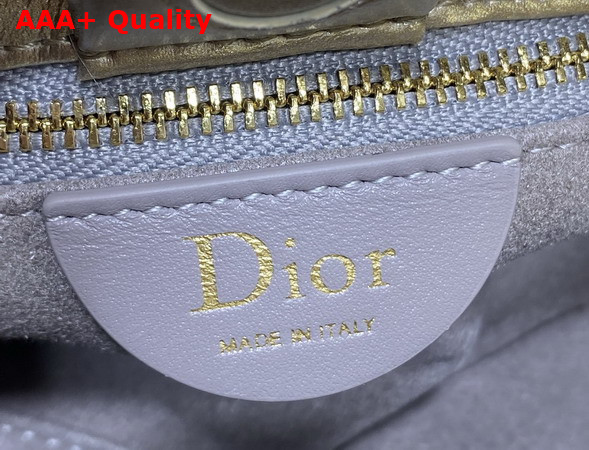 Dior Small Dior Bow Bag in Gold Lambskin Replica
