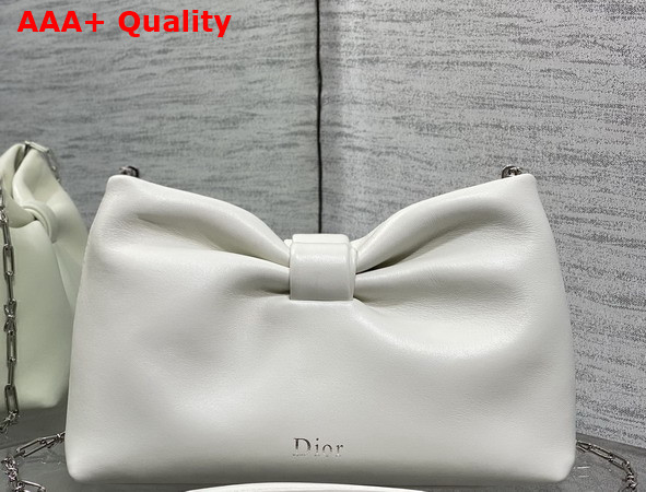 Dior Small Dior Bow Bag in Latte Lambskin Replica