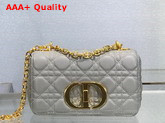 Dior Small Dior Caro Bag Gray Soft Cannage Calfskin Replica
