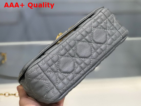 Dior Small Dior Caro Bag Gray Soft Cannage Calfskin Replica