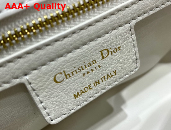 Dior Small Dior Caro Bag Ivory Soft Cannage Calfskin Replica
