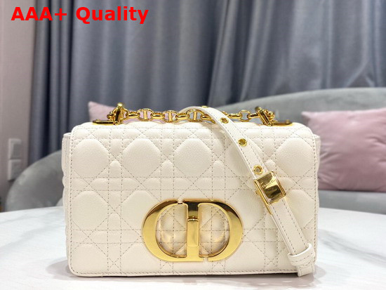 Dior Small Dior Caro Bag Ivory Soft Cannage Calfskin Replica
