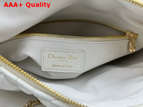 Dior Small Dior Crunchy Bag in Latte Puffy Macrocannage Calfskin Replica