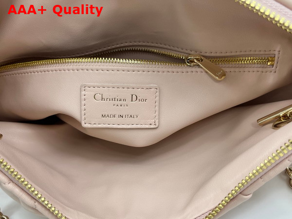 Dior Small Dior Crunchy Bag in Nude Puffy Macrocannage Calfskin Replica