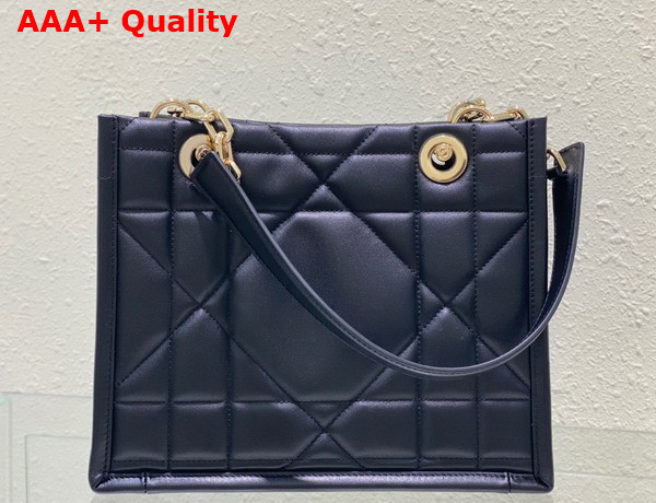 Dior Small Dior Essential Tote Bag Black Archicannage Calfskin Replica
