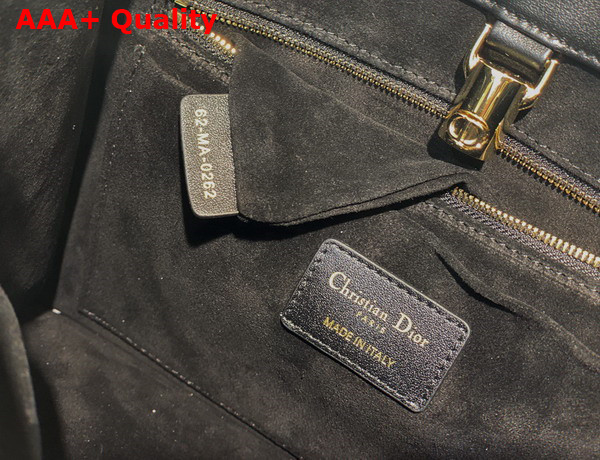 Dior Small Dior Essential Tote Bag Black Archicannage Calfskin Replica