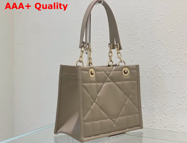 Dior Small Dior Essential Tote Bag Hazelnut Archicannage Calfskin Replica