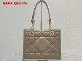 Dior Small Dior Essential Tote Bag Hazelnut Archicannage Calfskin Replica
