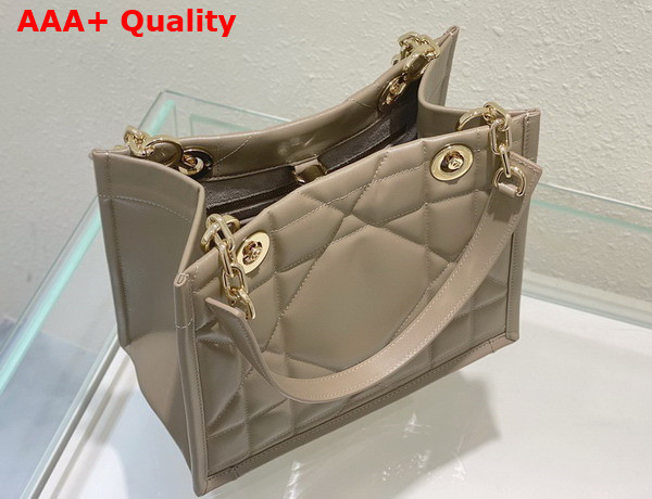 Dior Small Dior Essential Tote Bag Hazelnut Archicannage Calfskin Replica