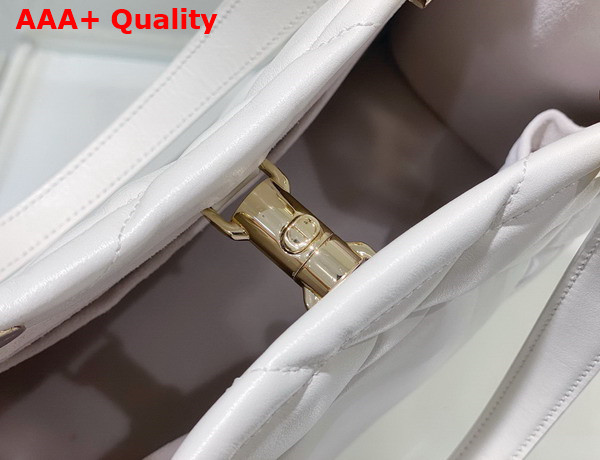 Dior Small Dior Essential Tote Bag Latte Archicannage Calfskin Replica