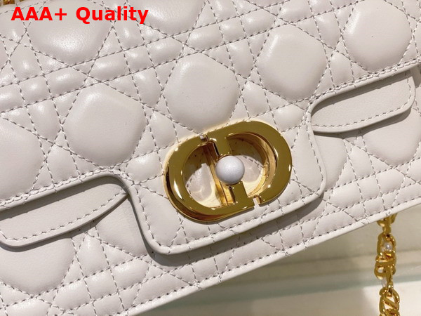 Dior Small Dior Jolie Top Handle Bag Latte Cannage Calfskin Replica
