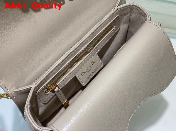 Dior Small Dior Jolie Top Handle Bag Powder Beige Cannage Calfskin Replica