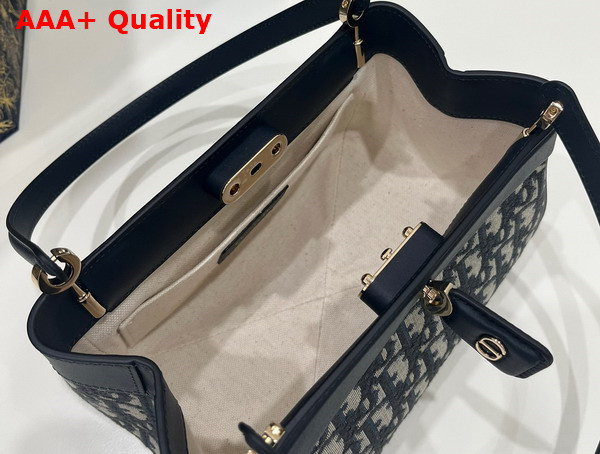 Dior Small Dior Key Bag Blue Dior Oblique Jacquard Replica